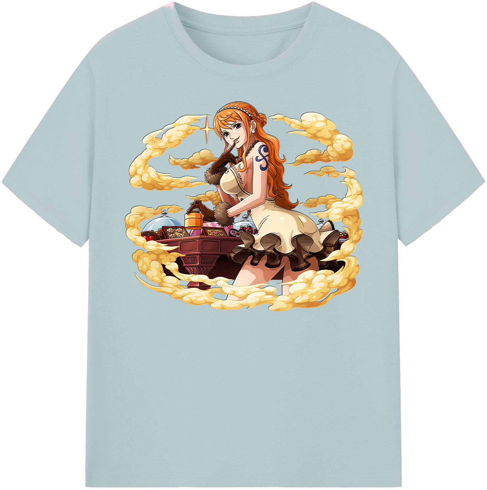 ワンピース ナミ ONE PIECE Nami 綿100％半袖Tシャツ（フロントプリント）